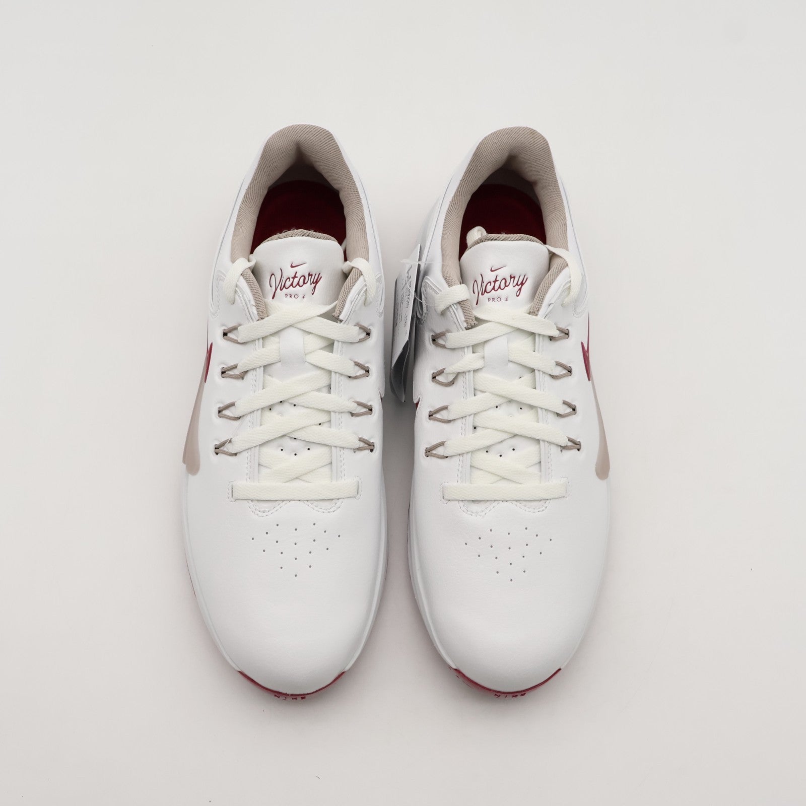 HM9220-103 Nike Victory Pro 4 Golf Shoes Wide Summit White Taupe Grey Team (Men'