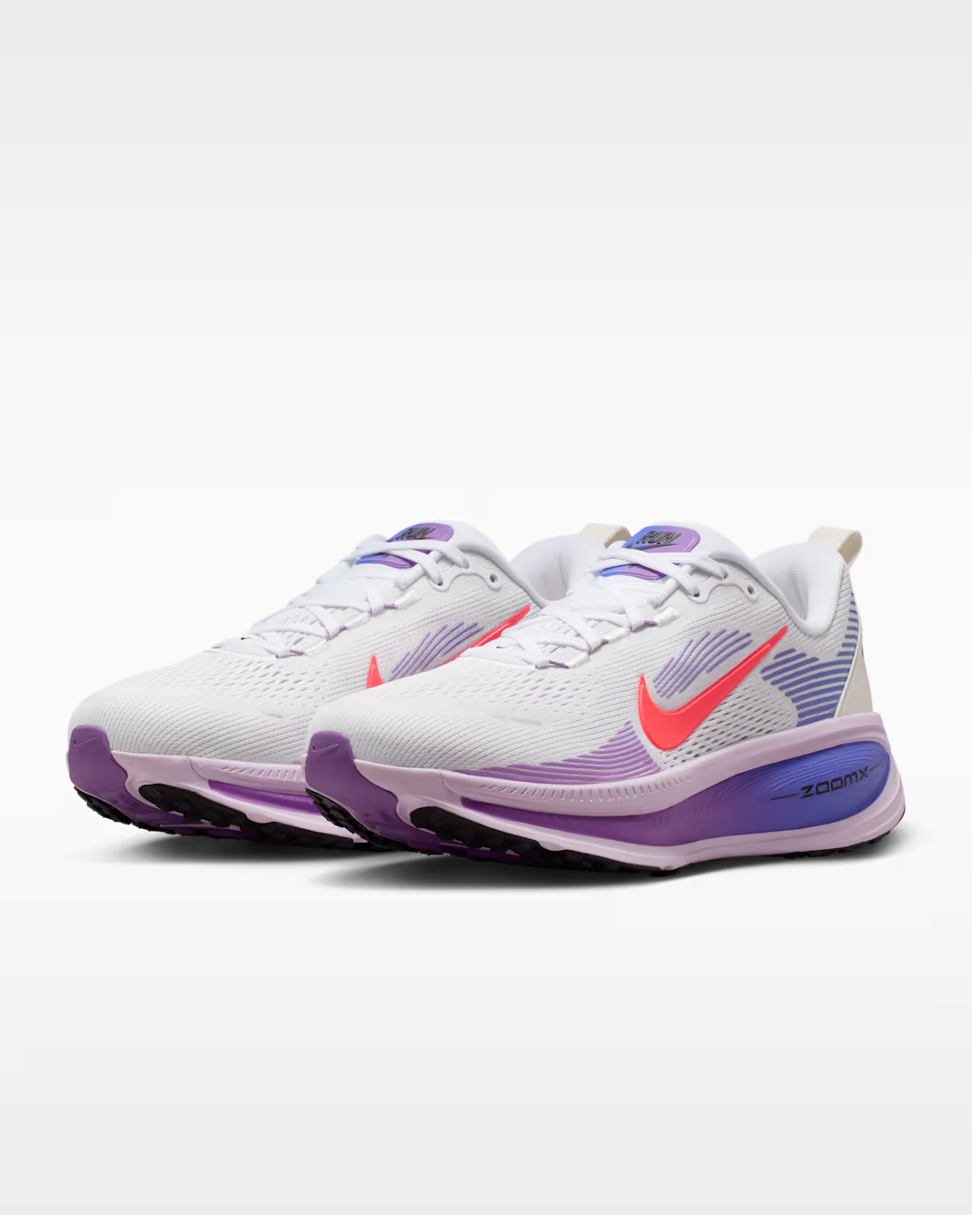 HM6804-112 Nike Vomero 18 White Violet Mist Sapphire Hot Lava (Women's)