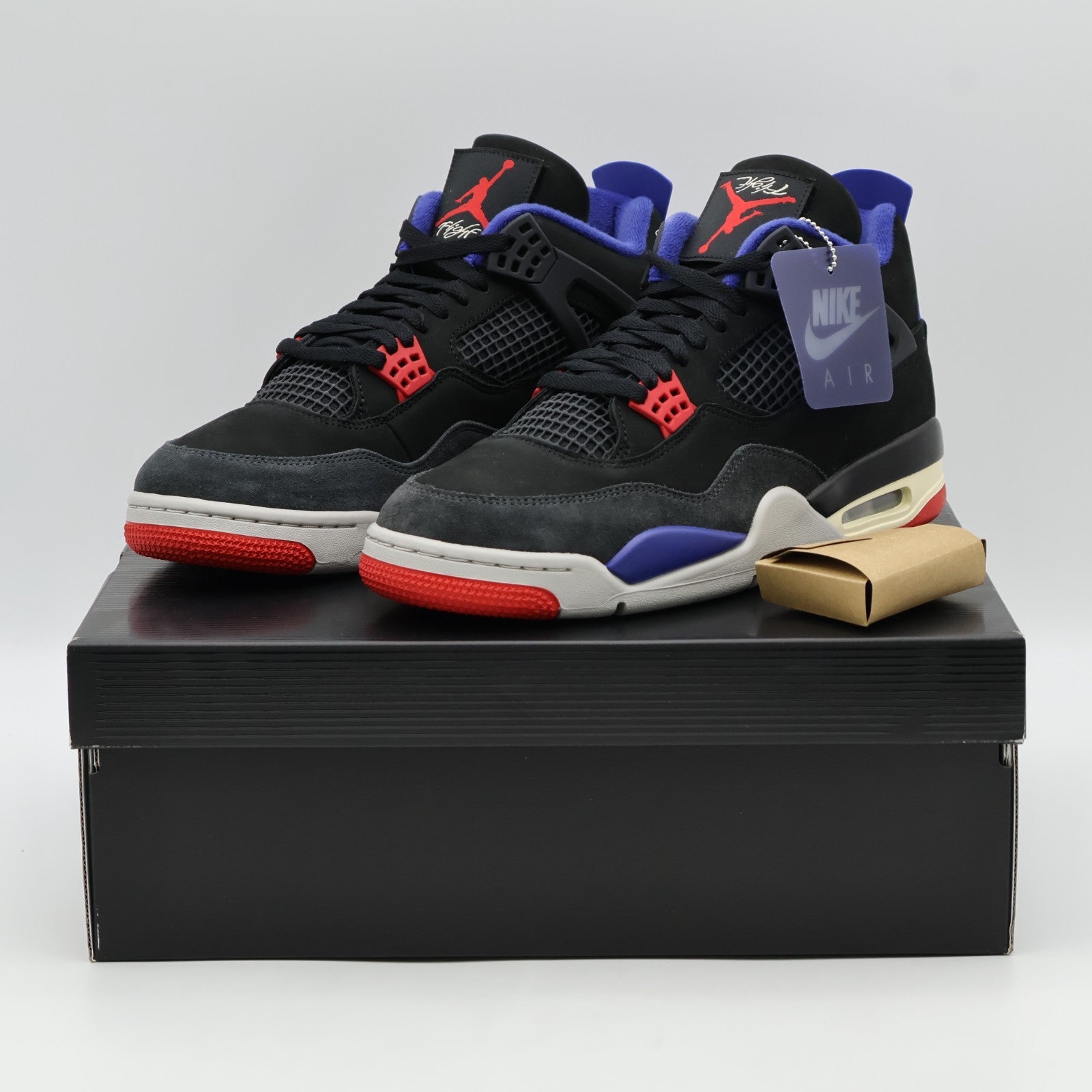 FV5029-003 Nike Air Jordan 4 Rare Air White Lettering Black Fire Red (Men's)