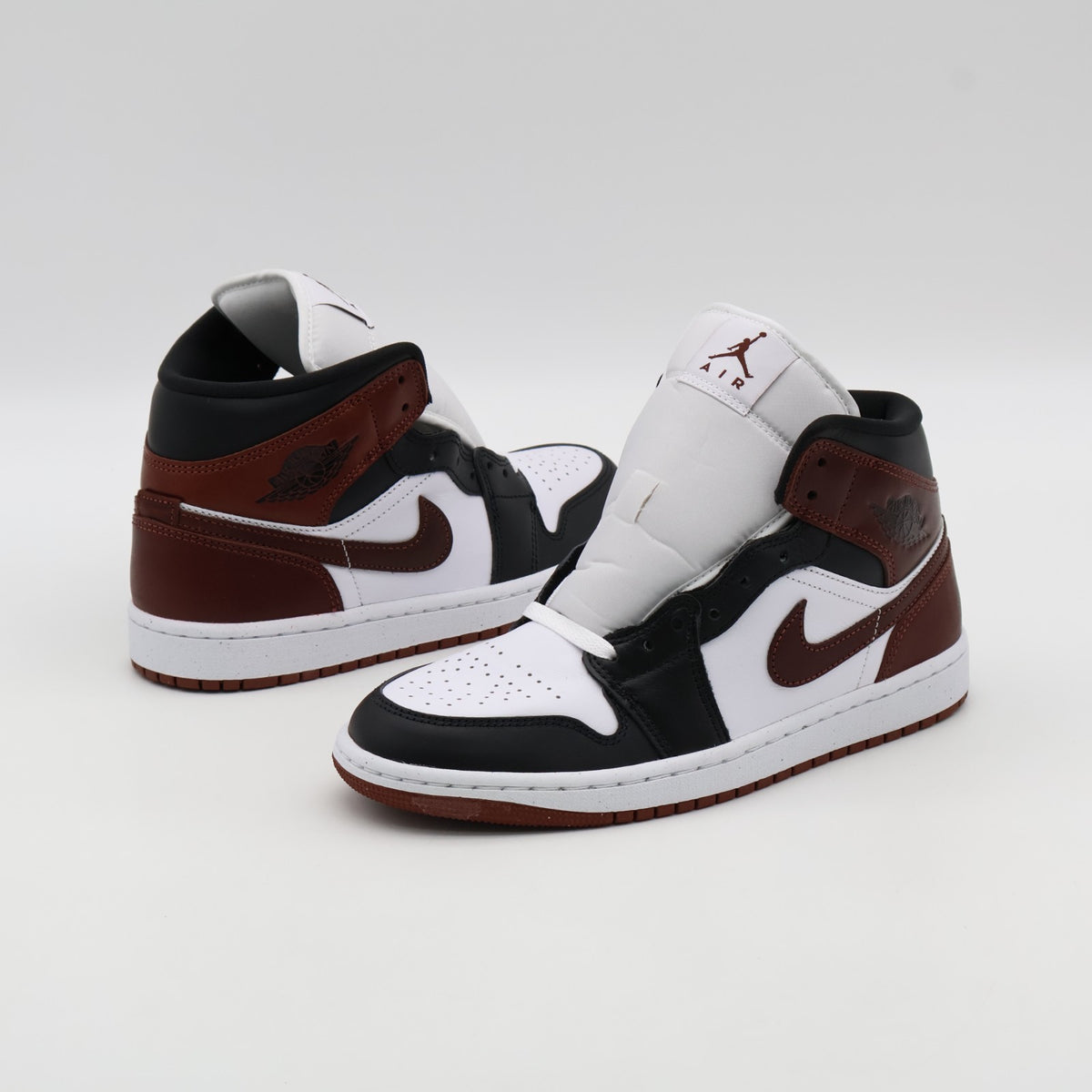 HF3216-102 Nike Air Jordan 1 Mid SE White Black Dark Pony (Men's)