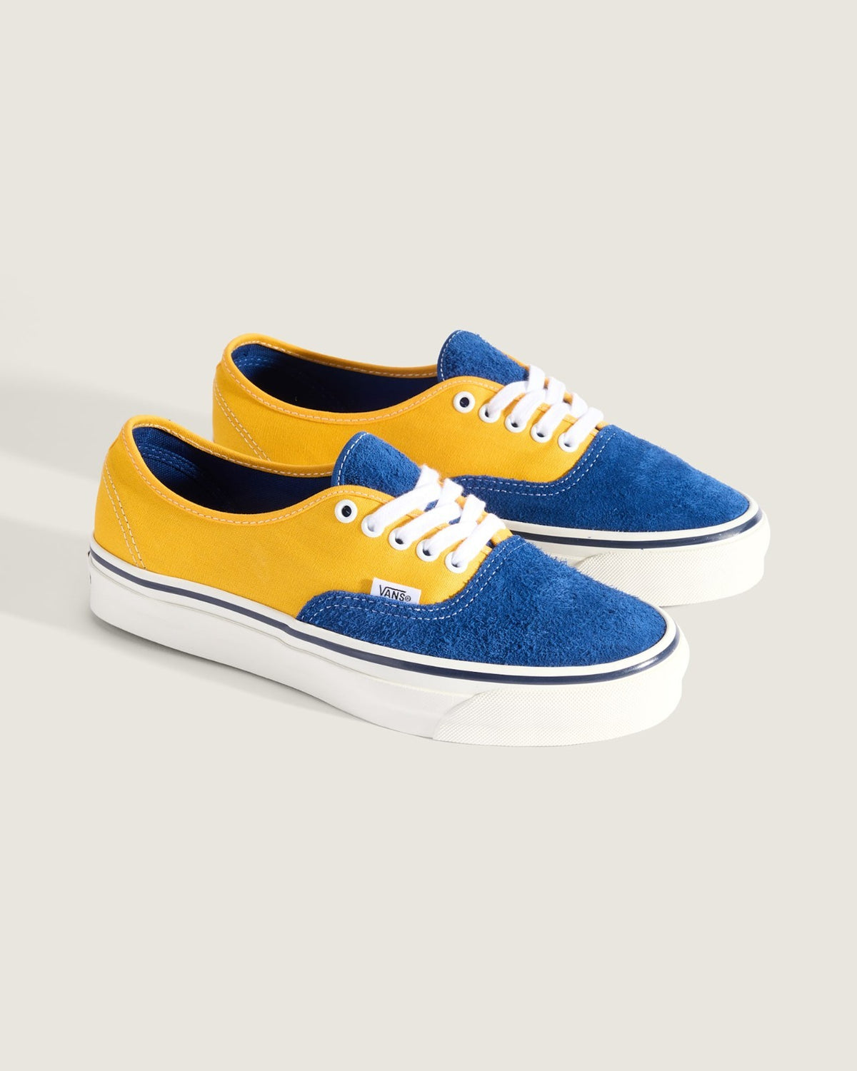 VN000EBNICN Vans Premium Authentic 44 Suede Canvas True Blue Sunny Yellow (Men's