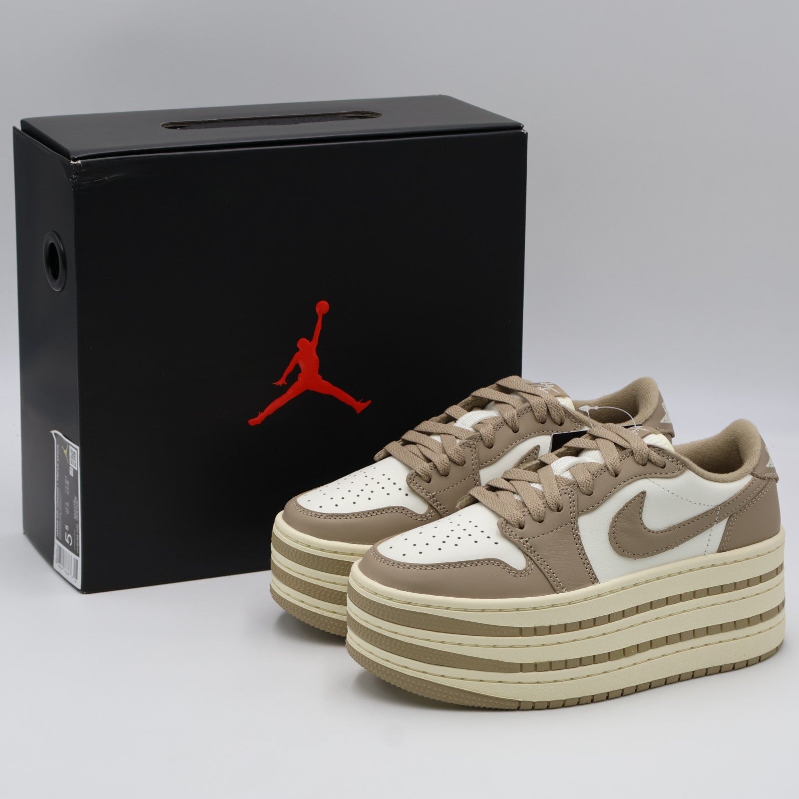 HV8288-200 Nike Air Jordan 1 Triple Stack "Khaki" (Women's)