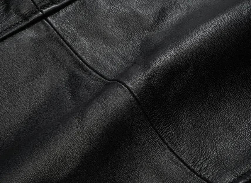Supreme x Schott Leather Overcoat "Black"
