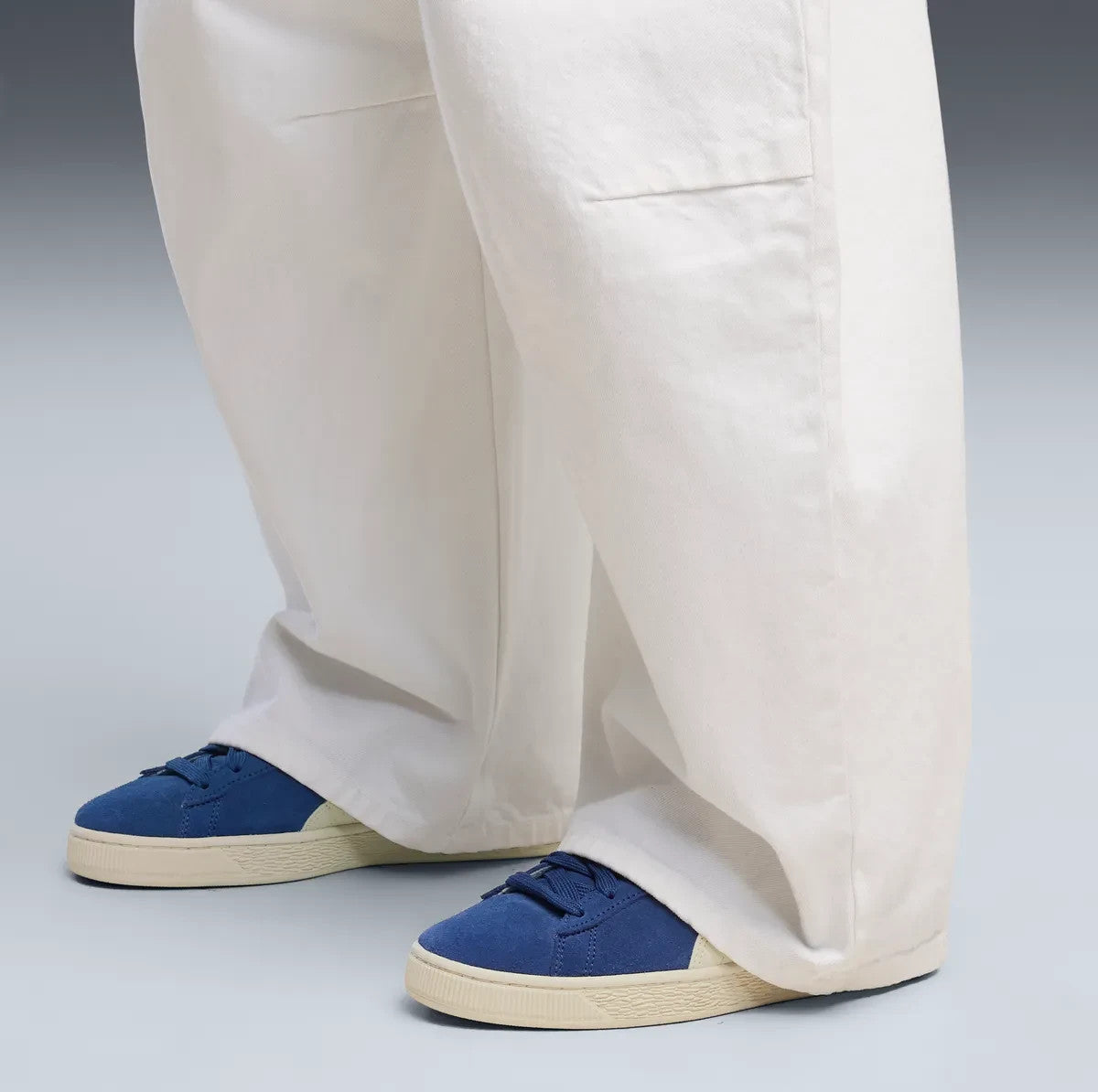 408464-02 Puma Suede Charles F Stead "Royal Sapphire/Alpine Snow" (Men's)
