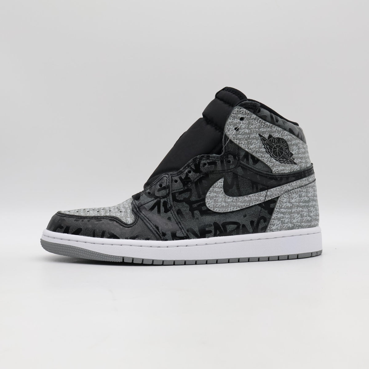 555088-036 Nike Jordan 1 High OG Rebellionaire Black White Particle Grey (Men's)