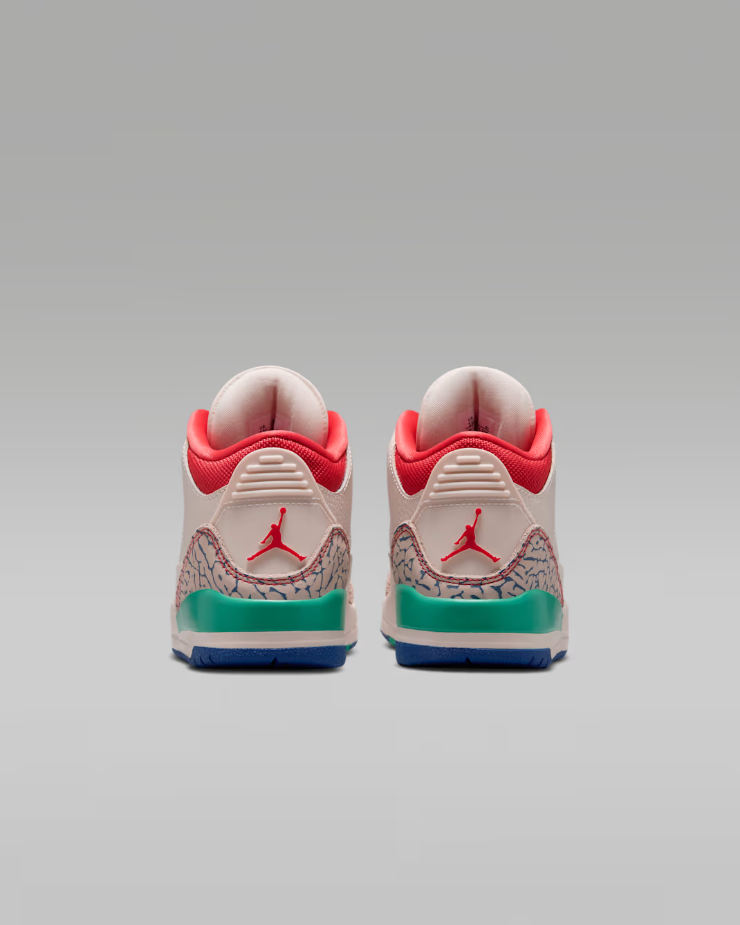 IO2074-100 Nike Jordan 3 Retro "Chalk/Track Red" (PS)
