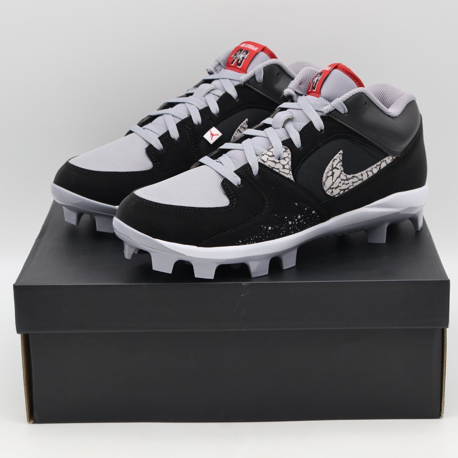 HQ0211-060 Nike Jordan Stadium 90 LOW MCS Black Cement Grey White Fire (Men's)