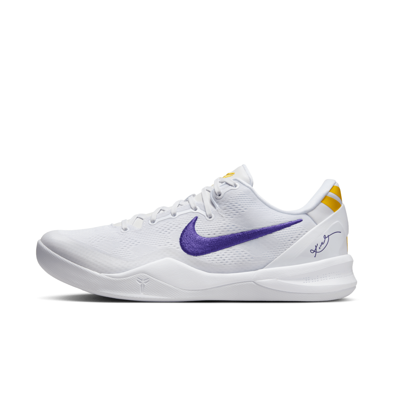 HF9550-100 Nike Kobe 8 Protro White and Court Purple (Men's)