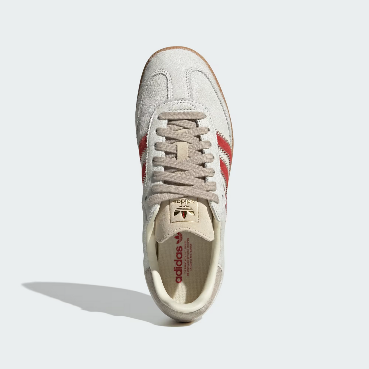 JS3935 adidas Originals Samba OG Wonder Beige Cream White Better Scarle (Women's