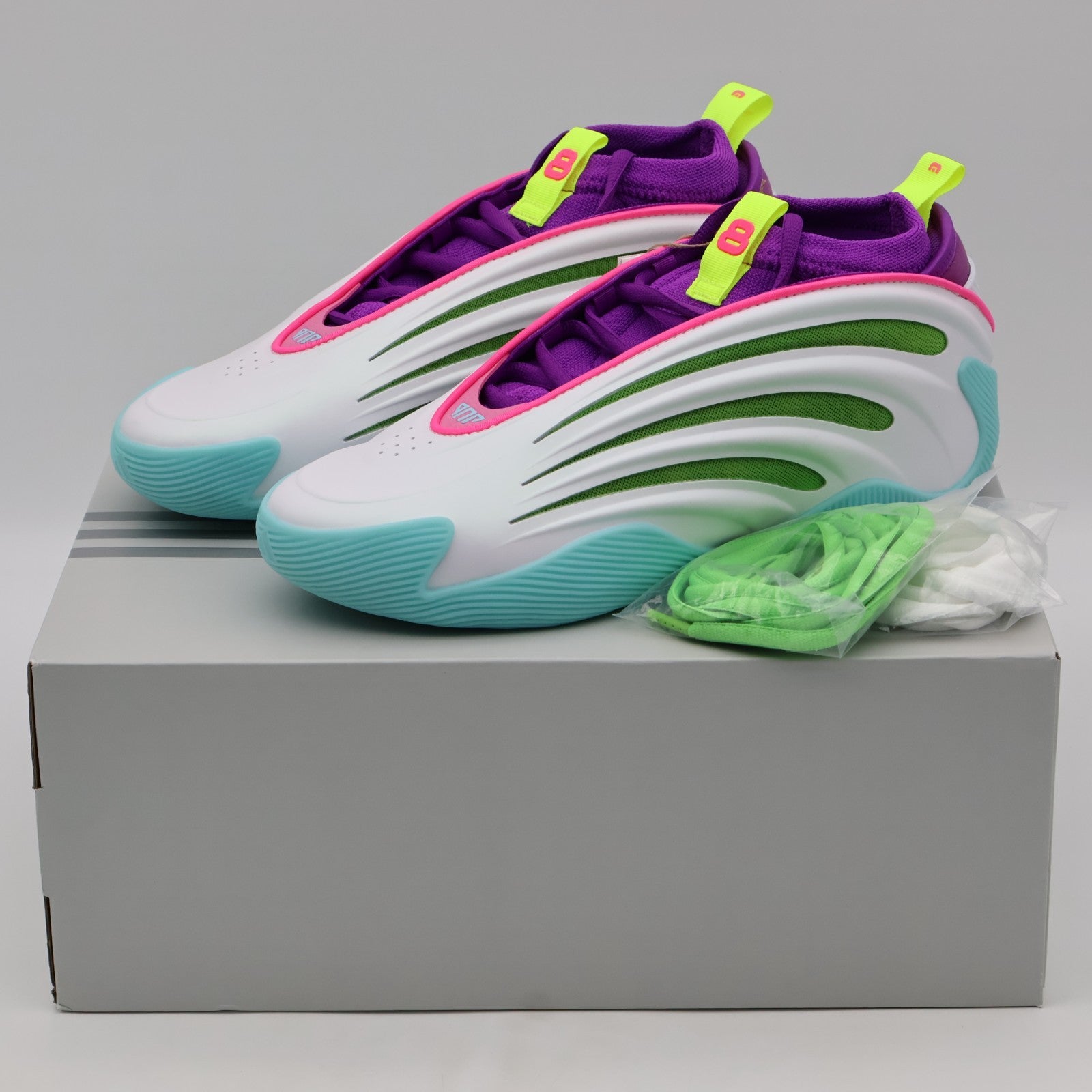 JQ4003 Jalen Williams Ã adidas Harden Vol.9 Footwear White Lucid Lime (Men's)