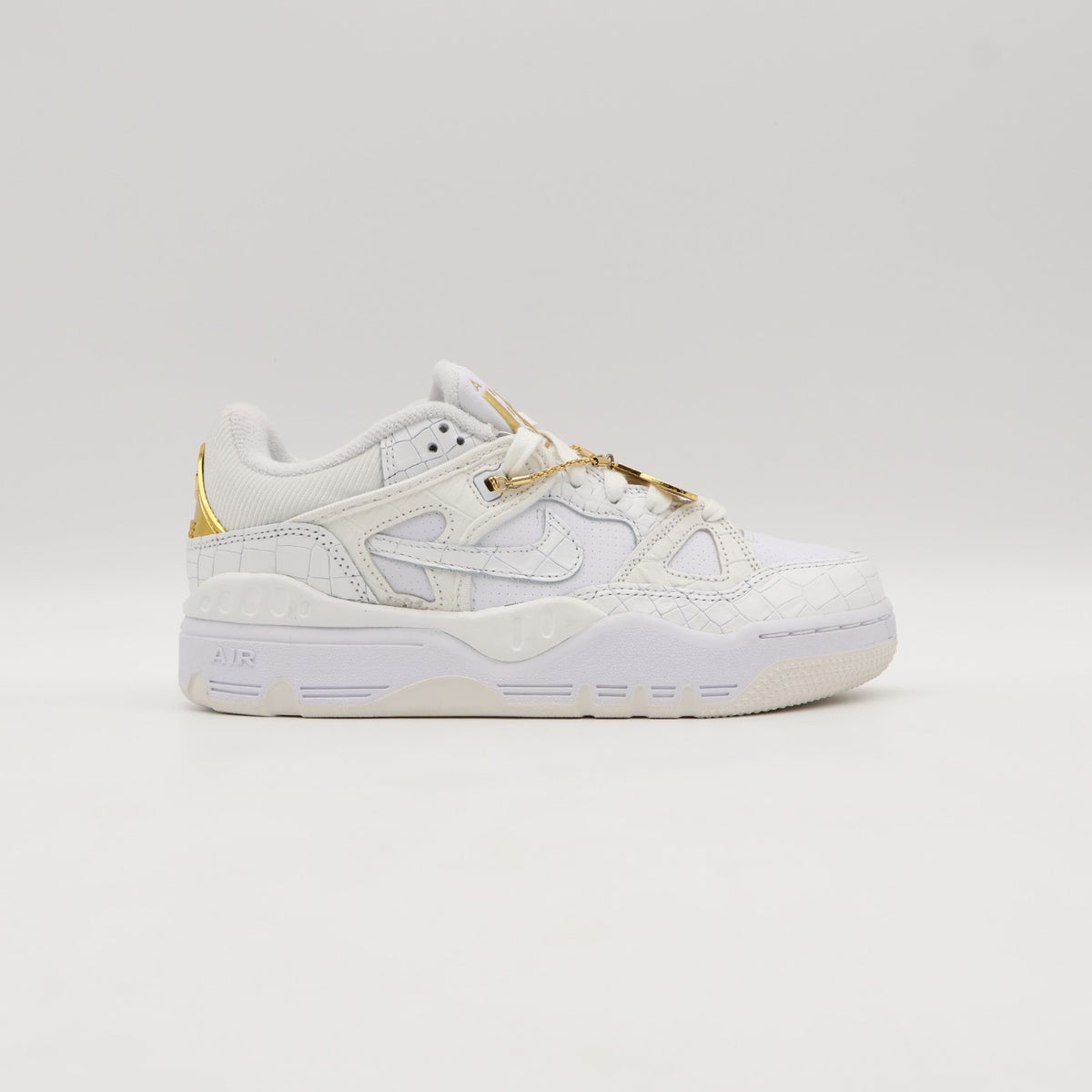HF7630-100 NIGO Nike Air Force 3 Low White Metallic Gold Heel Logo NIGO (Men's)