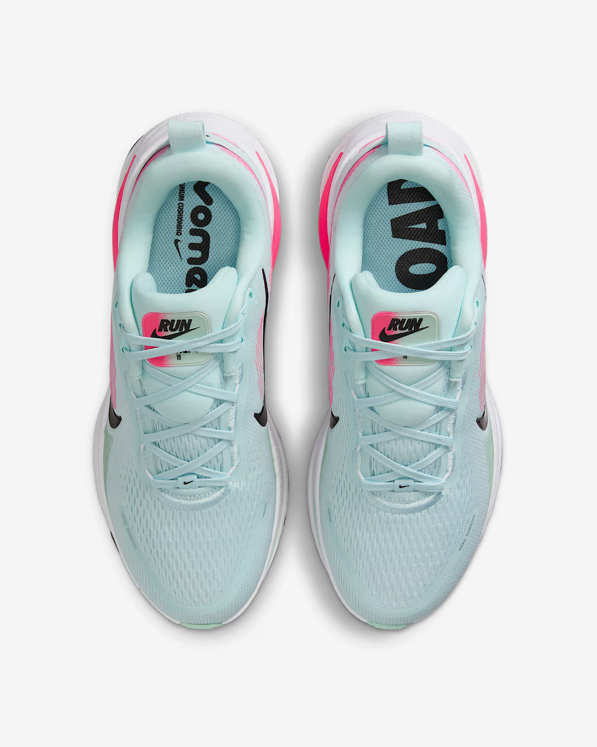 HM6804-400 Nike  Vomero 18 "Glacier Blue White Hyper Pink Black (Women's)