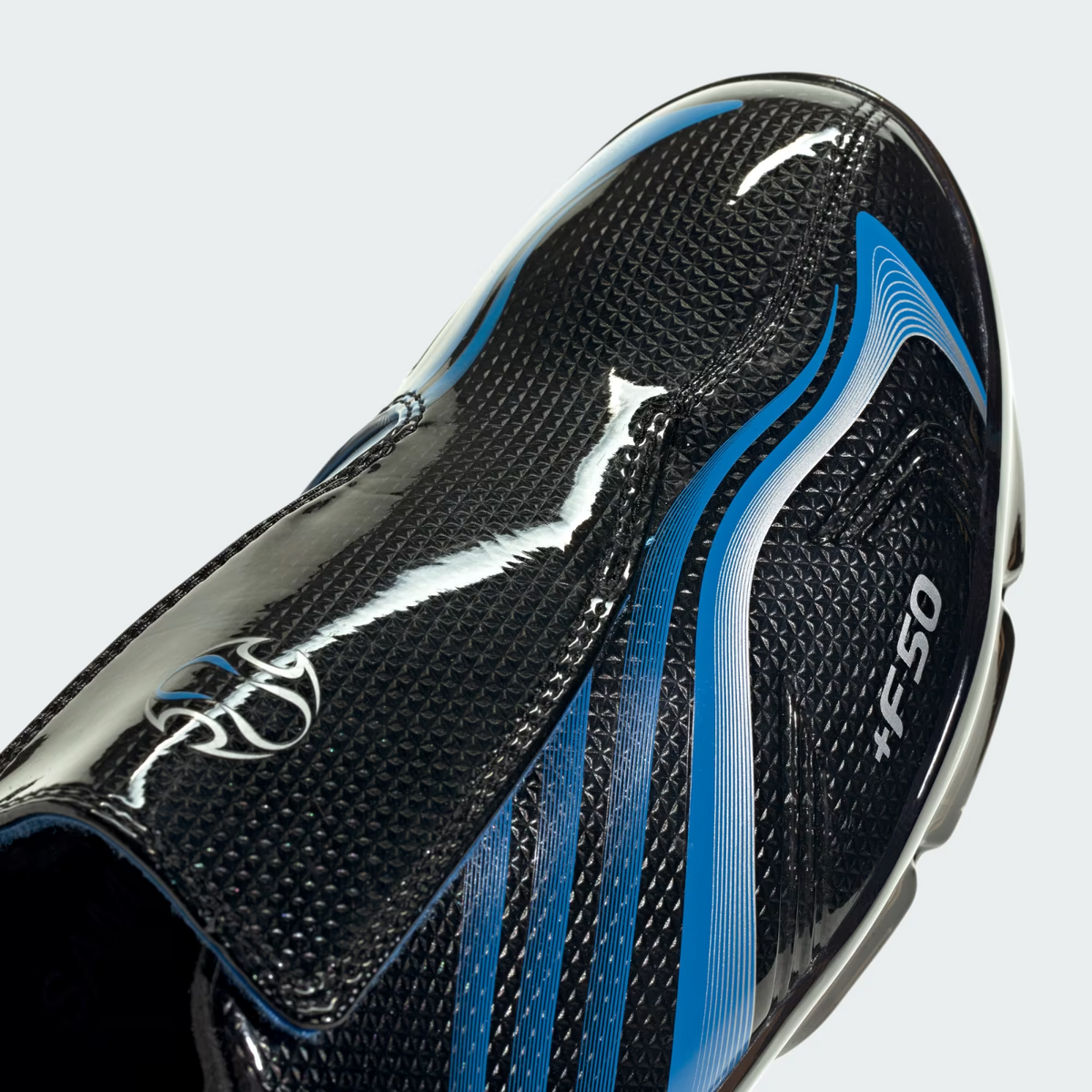 KH6569 adidas F50 Adiframe "Core Black/Lucid Ray Blue" (Men's)