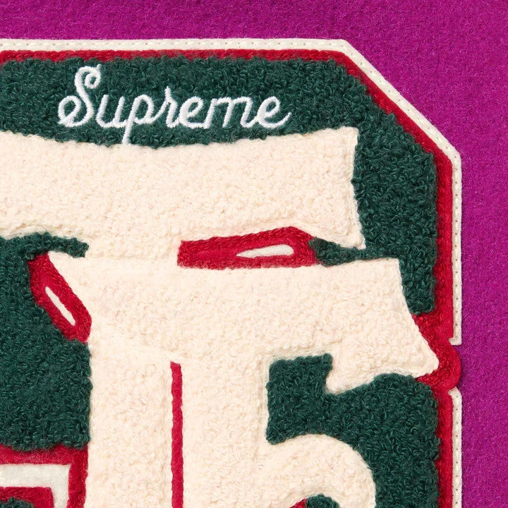 Supreme Drill Team Varsity Jacket Magenta