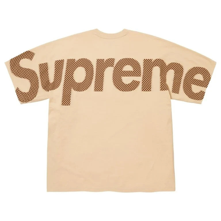 Supreme Checkerboard Intarsia S/S Top Light Tan