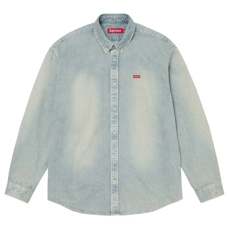 Supreme Small Box Shirt (26FW) Light Washed Indigo Denim
