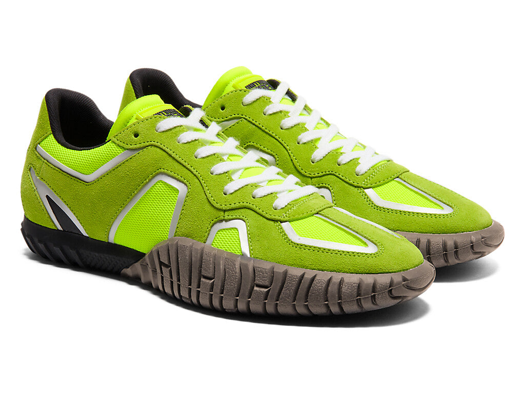 1183C165-750 Onitsuka Tiger Duck Tiger Trainer Safety Yellow Pure Silver (Men's)