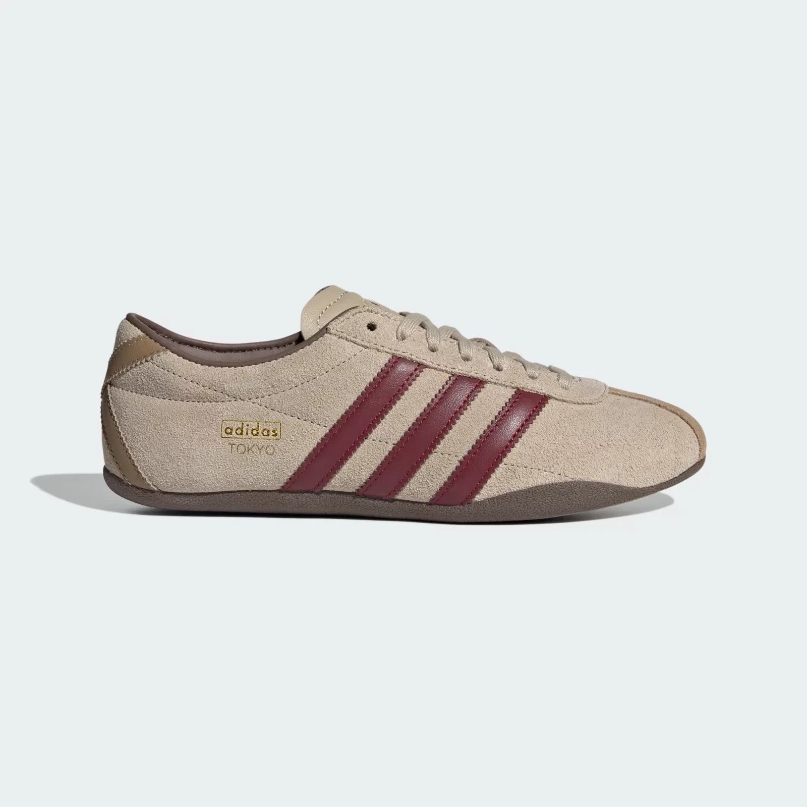 KJ0366 adidas Tokyo Stone Khaki Collegiate Burgundy (Women's)