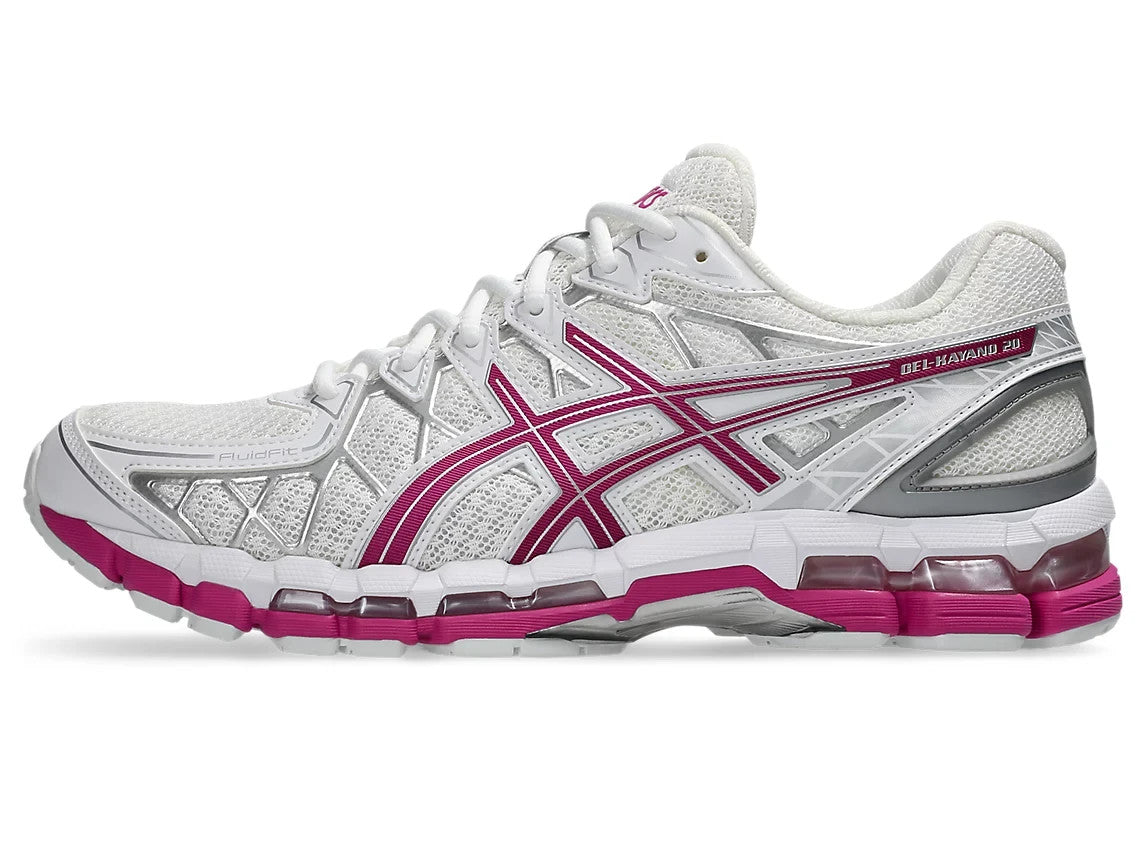 1203A388-108 Asics Gel-Kayano 20 "White/Raspberry" (Men's)