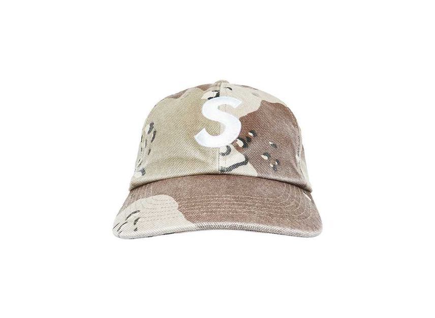 Supreme Pigment S Logo 6-Panel Chocolate Chip Camo