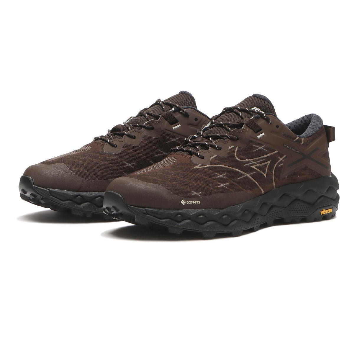 D1GA250104 Mizuno Wave Mujin LS GORE-TEX Dark Brown Brown Black (Men's)