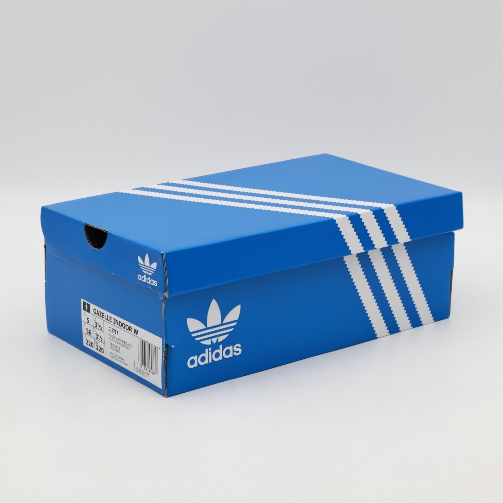 JI2717 adidas Originals Gazelle Indoor Clear Sky Off White Gum (Women's)