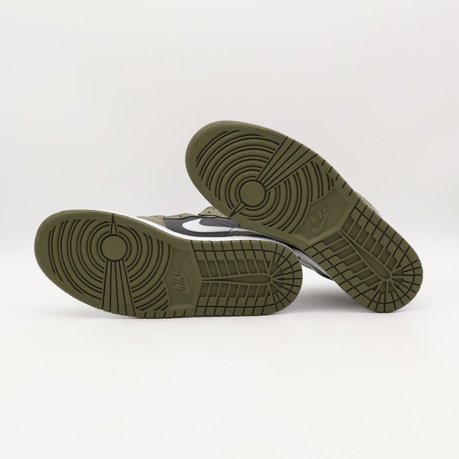 DQ8426-092 Nike Air Jordan 1 Mid Black Medium Olive Sail White (Men's)