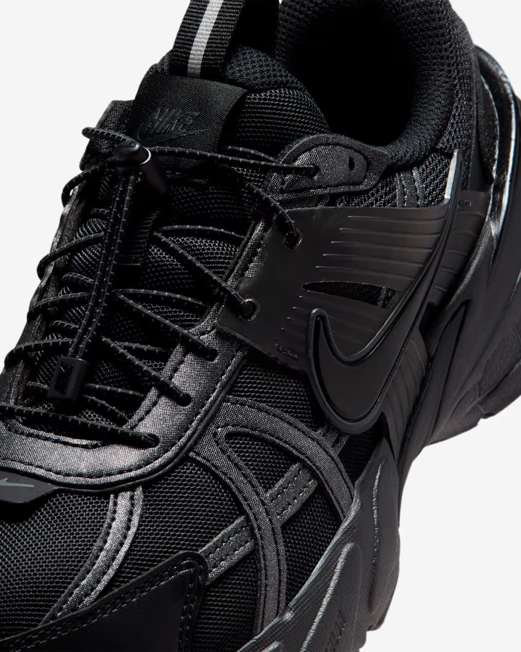 IH0388-001 Nike V2K Run Shoes Black Metallic Silver Anthracite (Women's)