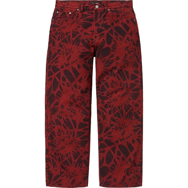Supreme Y's by Yohji Yamamoto Baggy Jean Overdyed Red