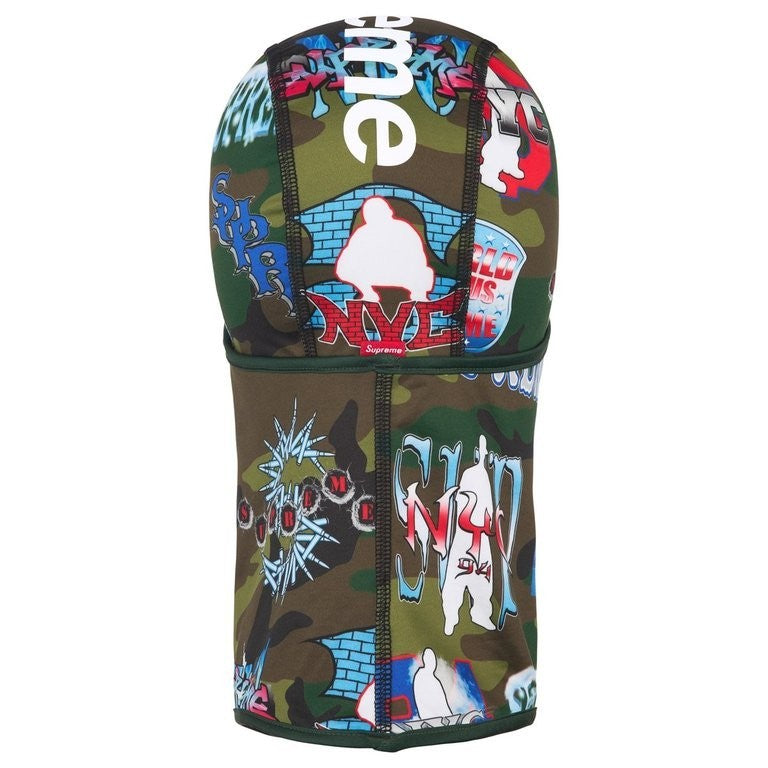 Supreme Flash Lightweight Balaclava Woodland Camo