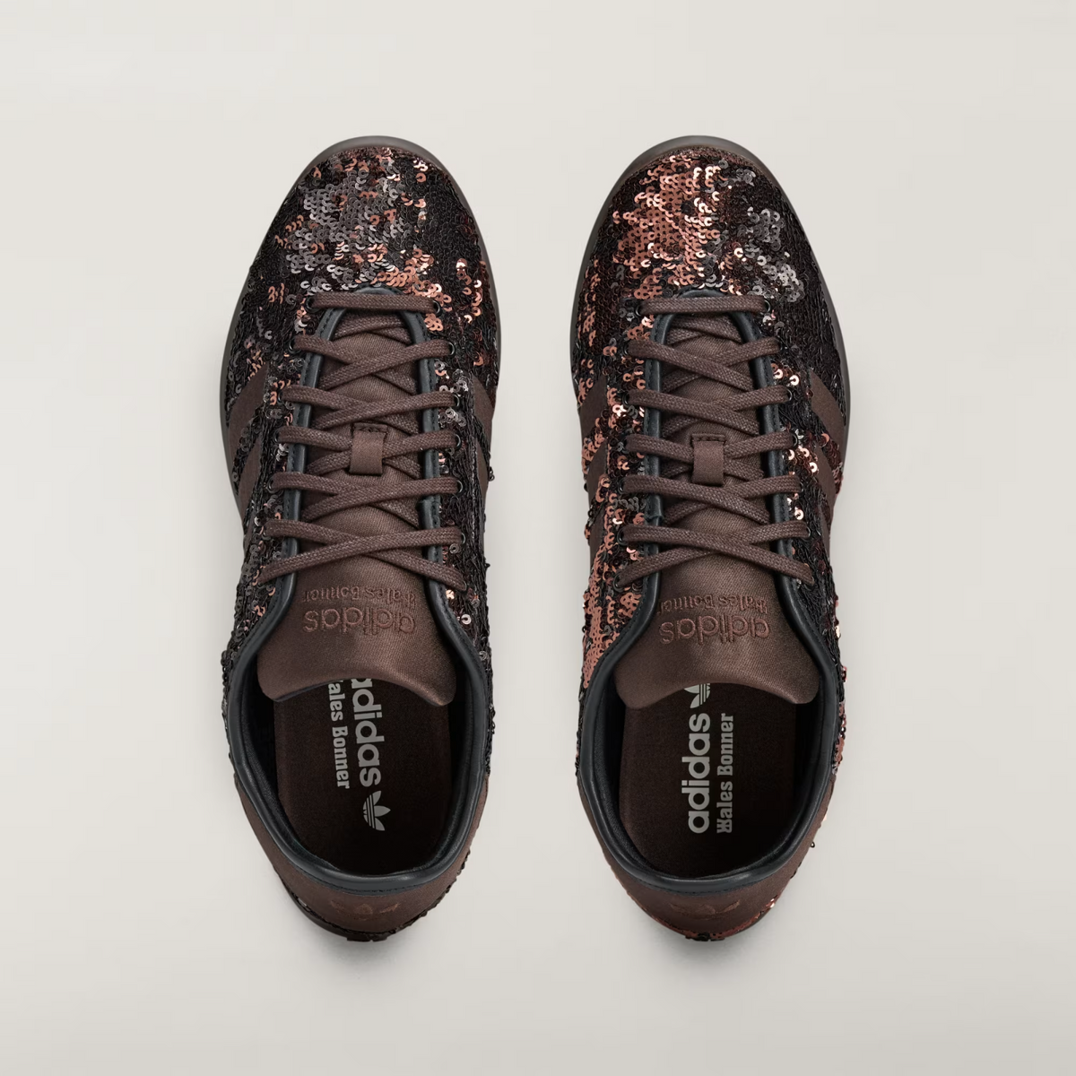 KH8798 Wales Bonner adidas Originals Karintha Low Sequin Dark Brown (Men's)
