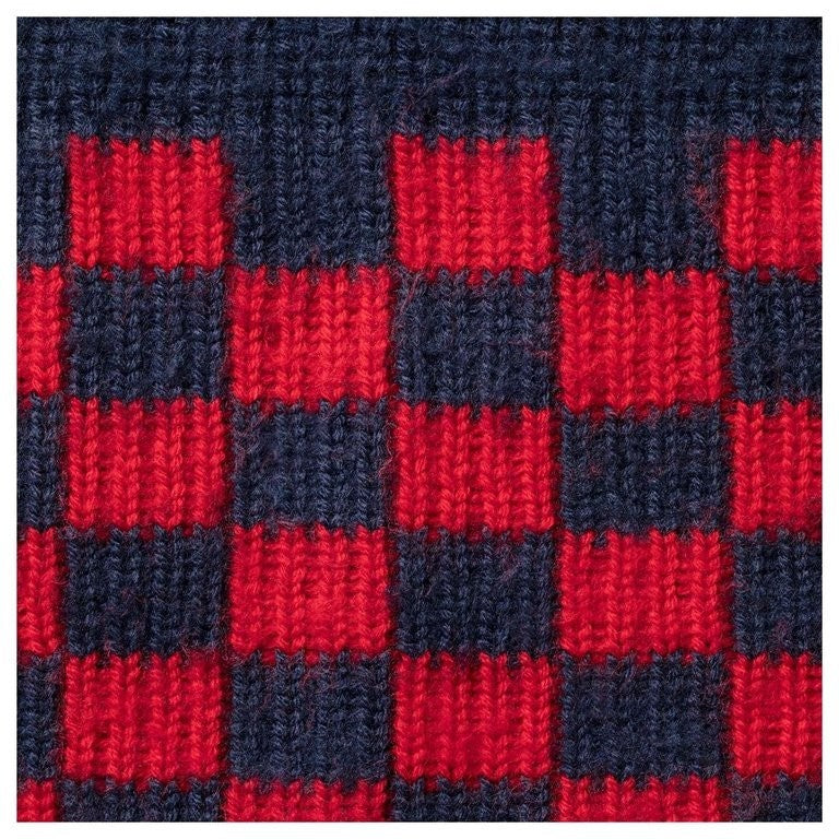 Supreme Checkerboard Pilled Sweater Navy