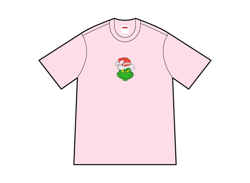 Supreme Grinch Tee Pink