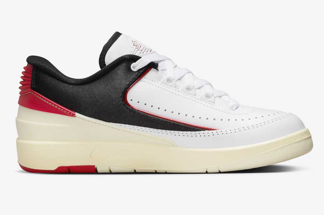 FD4849-106 Nike Air Jordan 2 Retro Low Black Satin (Women's)