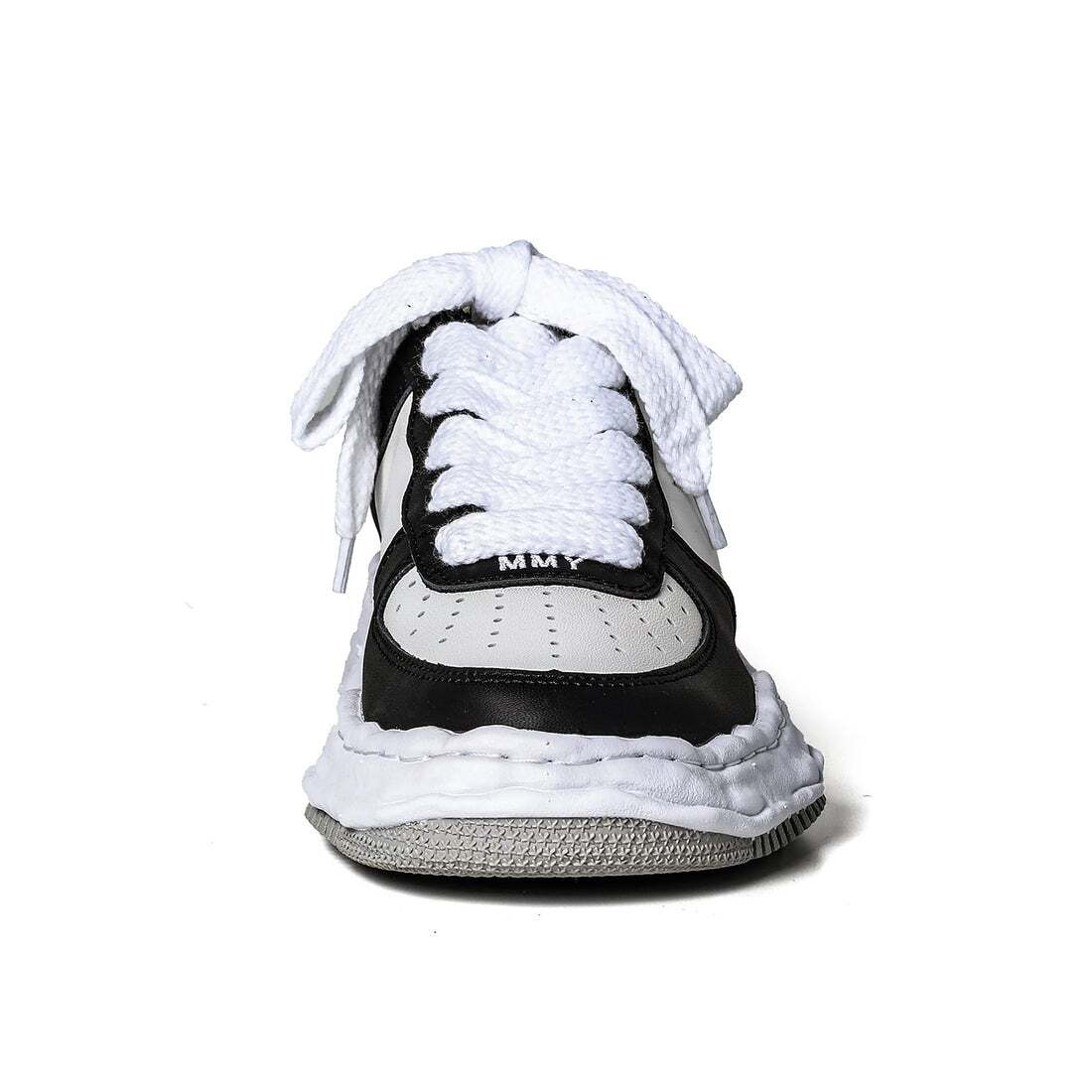 A08FW706-black/white Maison MIHARA YASUHIRO WAYNE OG Sole Leather Low-top(Men's)