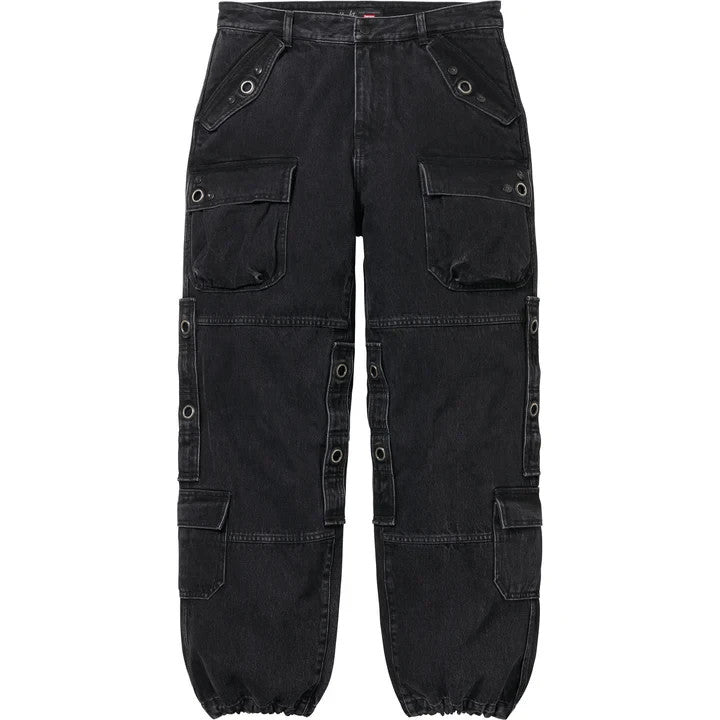 Supreme Y's by Yohji Yamamoto Denim Utility Pant Washed Black