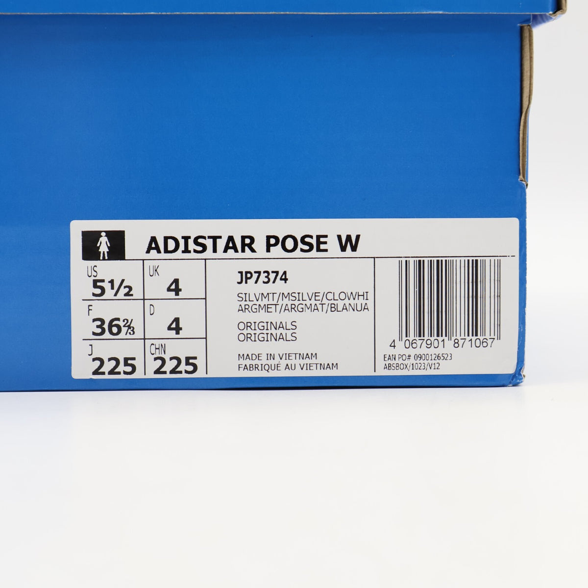 JP7374 adidas Originals Adistar Pose Silver Metallic Matte Silver Cloud (Women's