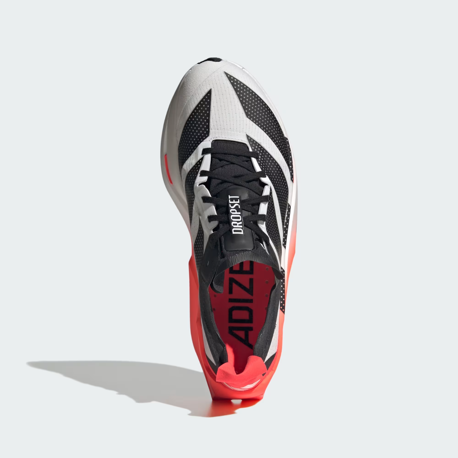 LA6218 adidas Adizero Dropset Elite "Cloud White/Solar Red/Core Black" (Men's)