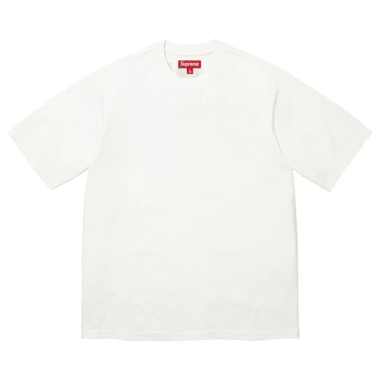 Supreme Rhinestone Script S/S Top White