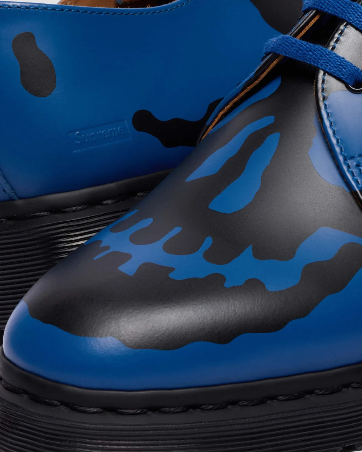 42936400 Supreme Dr.Martens 1461 Skull 3 Eye Shoe Blue Black (25FW Week 14) (Men