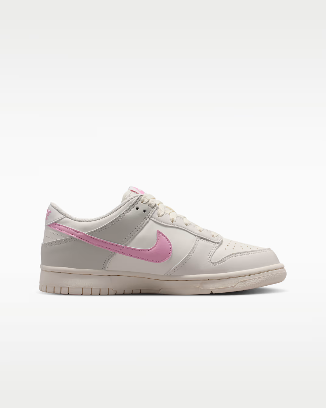 IU7766-105 Nike GS Dunk Low "Sail/Phantom"