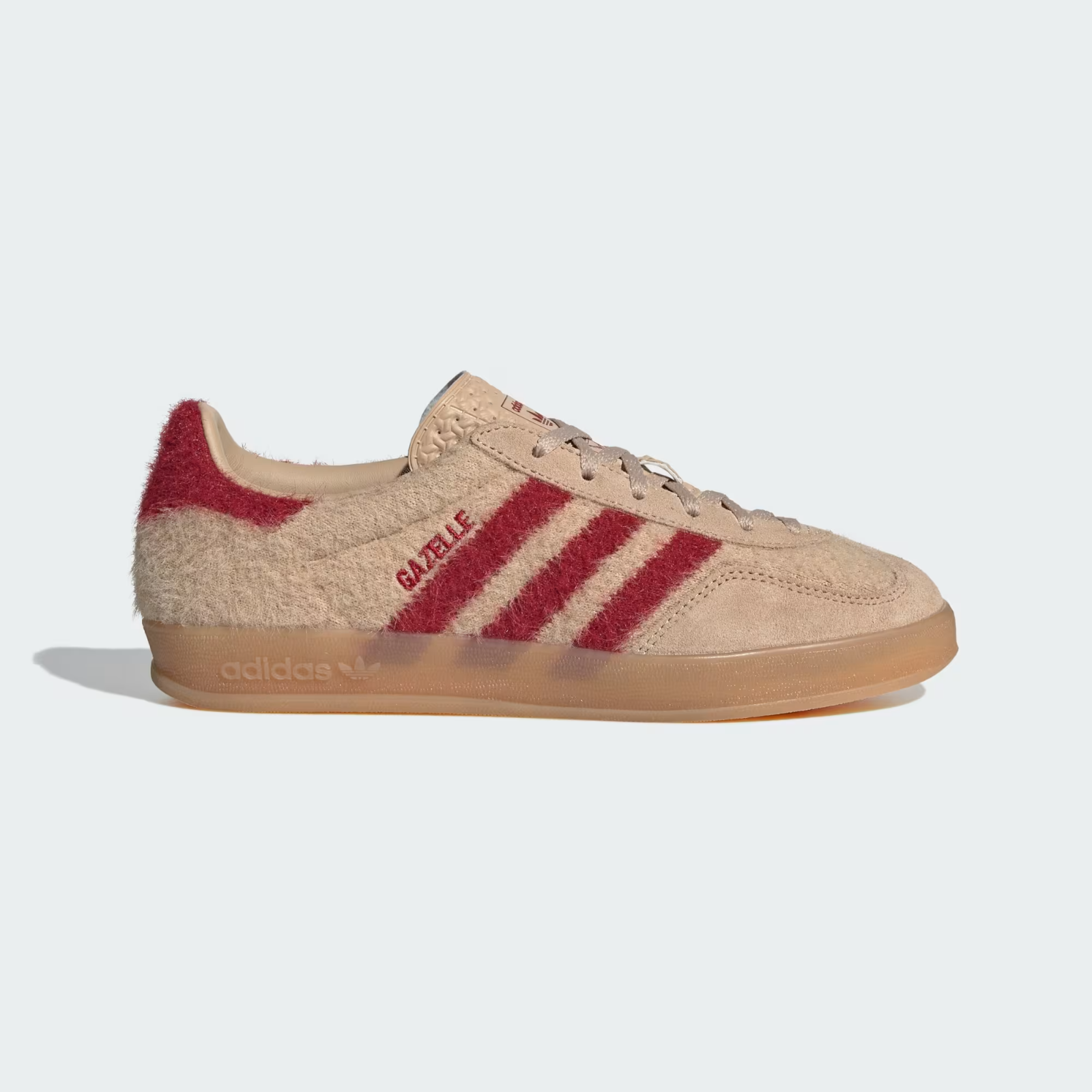 JP8341 adidas Originals Gazelle Indoor Magic Beige Team Victory Red Gum (Men's)