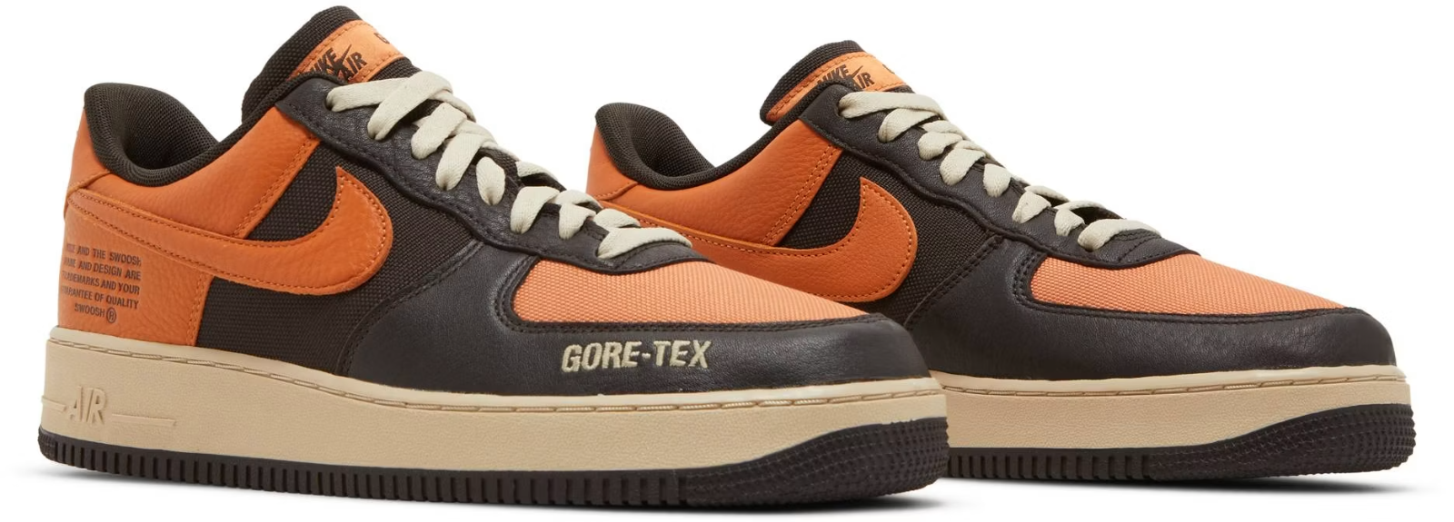 DO2760-220 Nike Air Force 1 Low GORE-TEX "Brown/Hot Curry" (Men's)