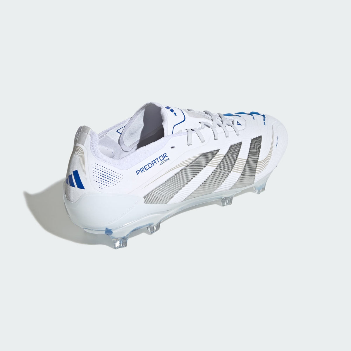 ID3879 adidas Predator Elite FG Cloud White Silver Metallic Bright Royal (Men's)