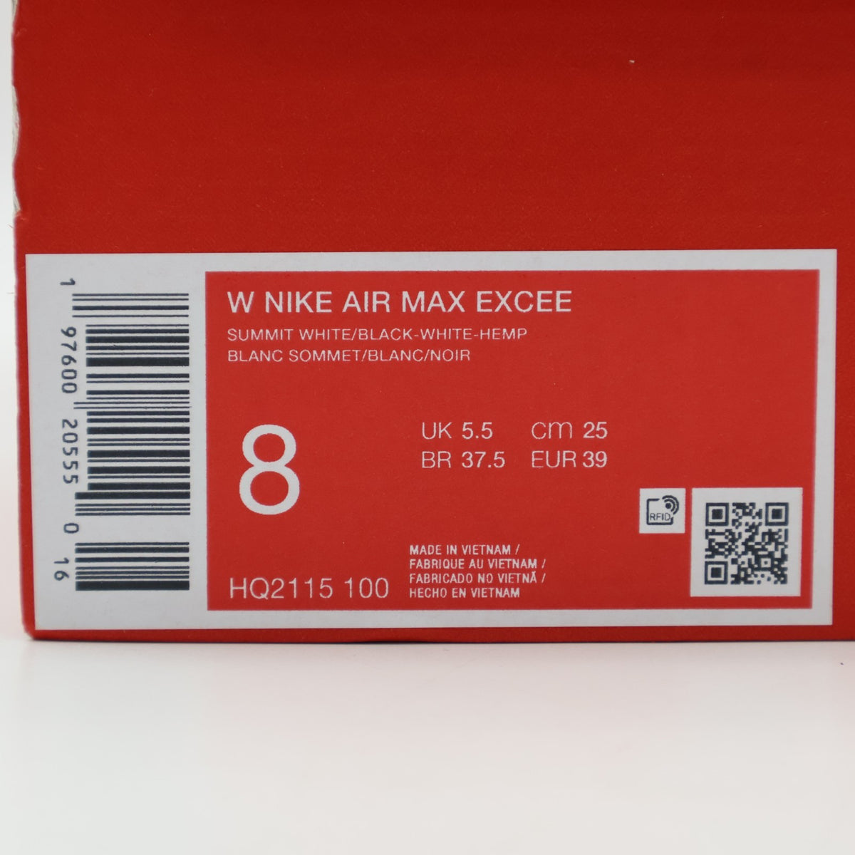 HQ2115-100 Nike Air Max Excee Summit White White Hemp Black (Women's)