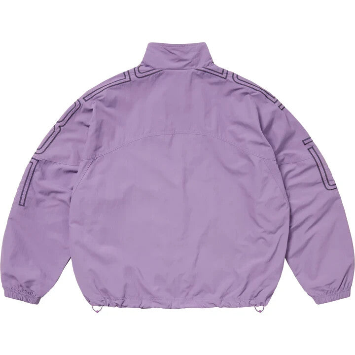 Supreme Spellout Embroidered Track Jacket Dusty Purple