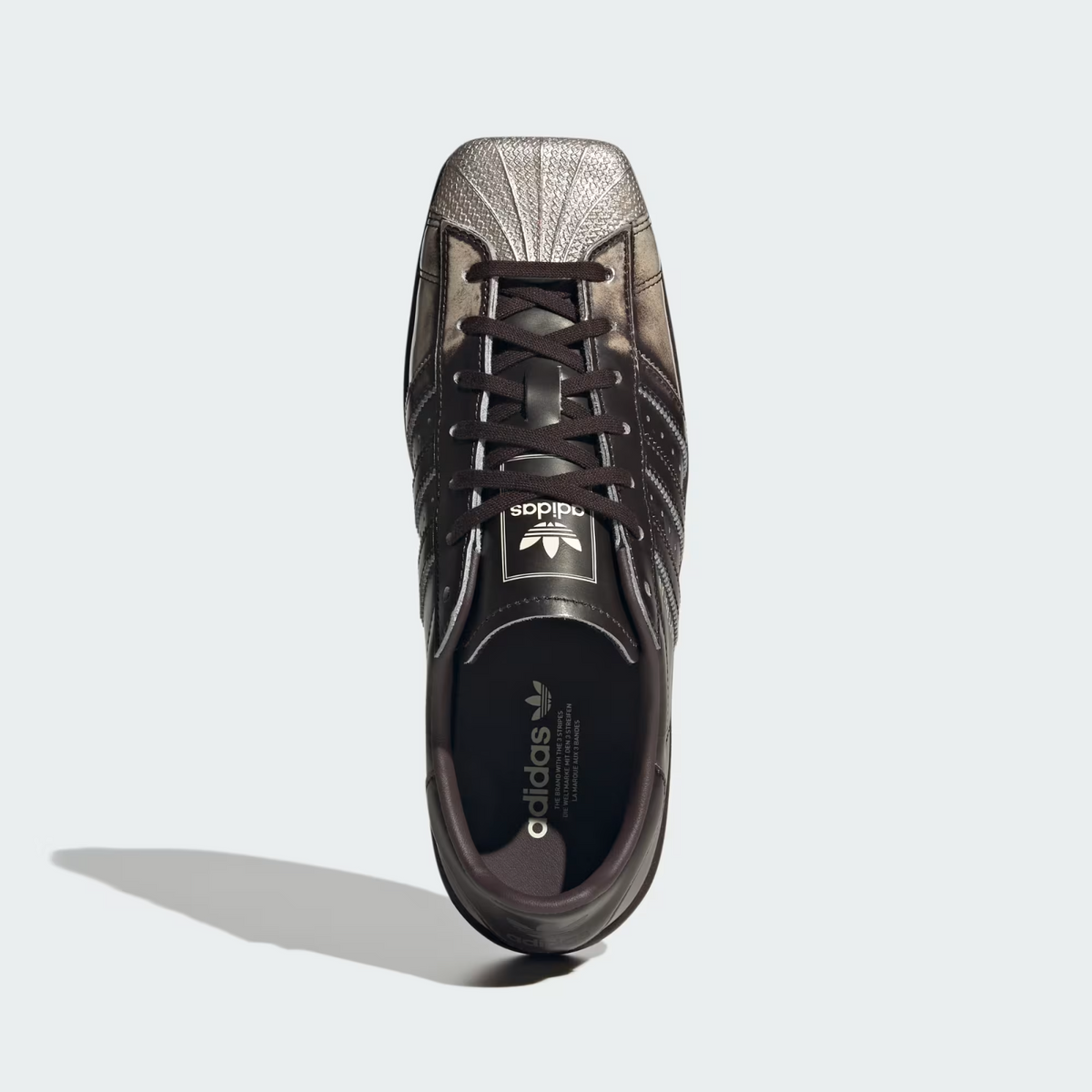 KI7296 adidas Superstar SQ "Aurora Coffee/Silver Metallic/Cream White" (Women's)