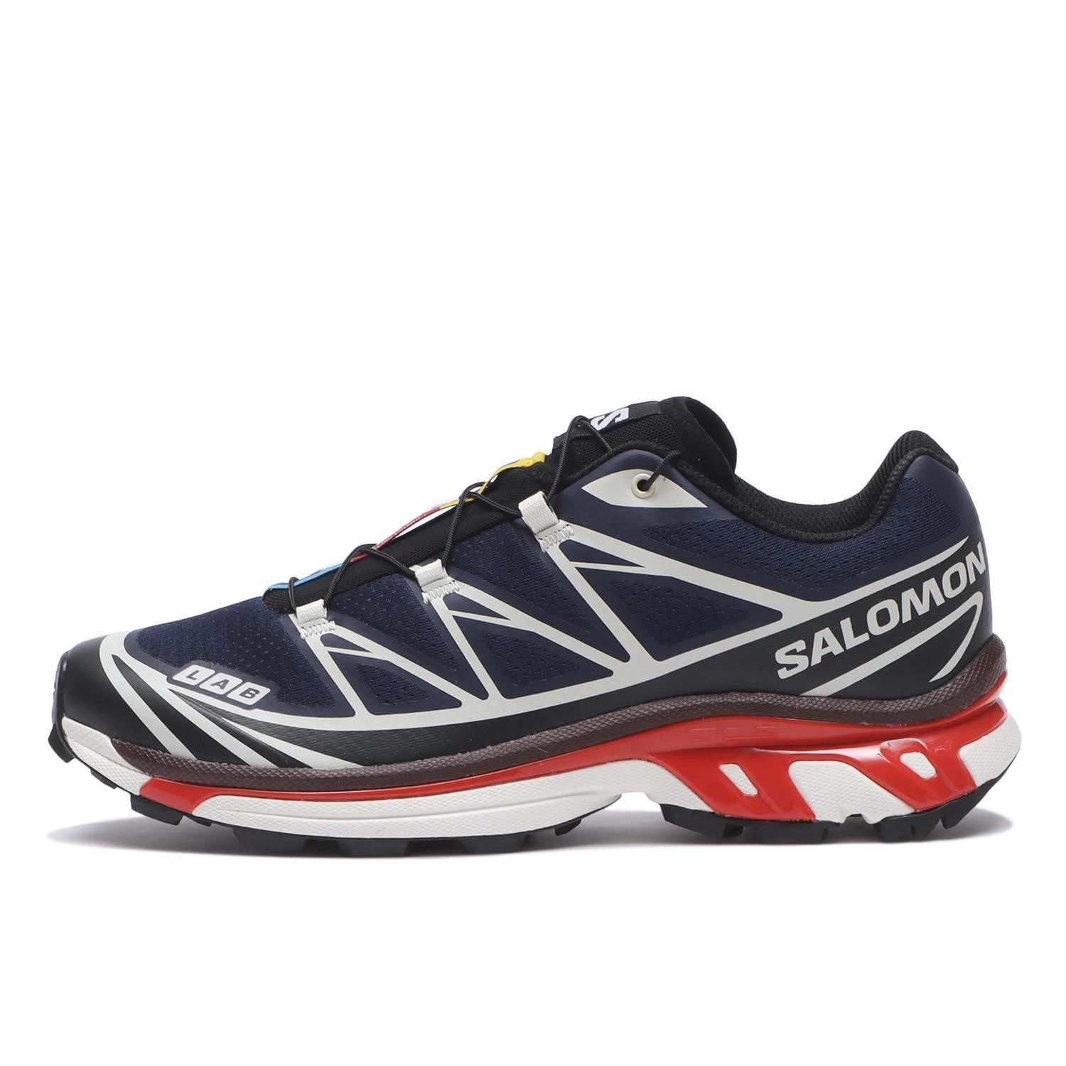 L49105400 Salomon XT-6 Maritime Blue Black Fiery Red (Men's)