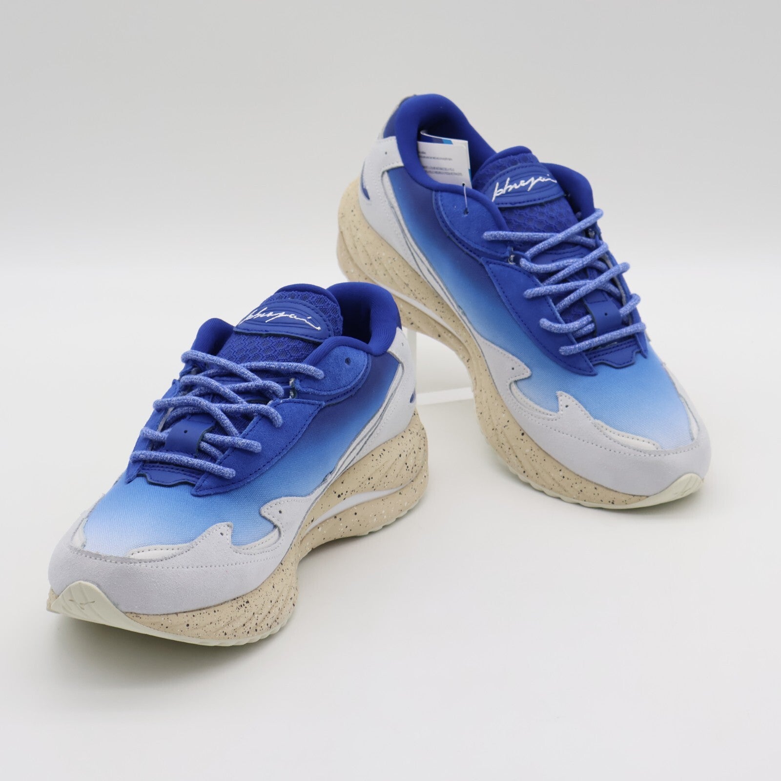 D1GA241001 Hiroshi Nagai Mizuno Wave Rider Î² Blue White Sand Beige (Men's)