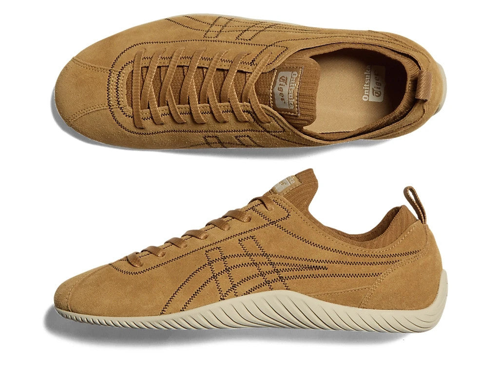 1183C489-200 Onitsuka Tiger Sclaw Tan Presidio Black Coffee (Men's)